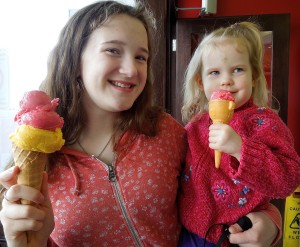 We all enjoyed some ice cream!