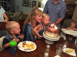 We got to celebrate two family birthdays . . . 