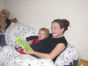 Reading with Hannah . . .