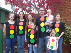 We went dressed as traffic lights for our church's Light Party! The kids and I helped with the planning and we were thankful that it seemed a success!